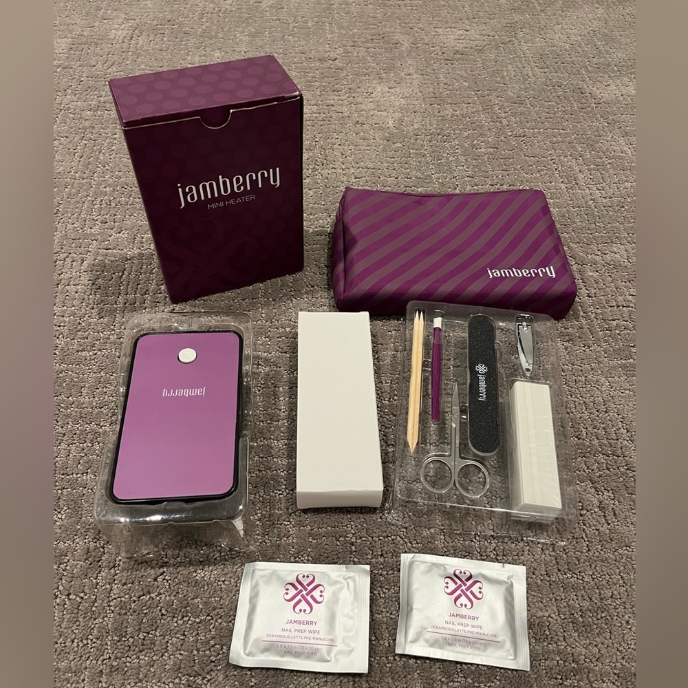 Jamberry mini heater & manicure application kit bundle